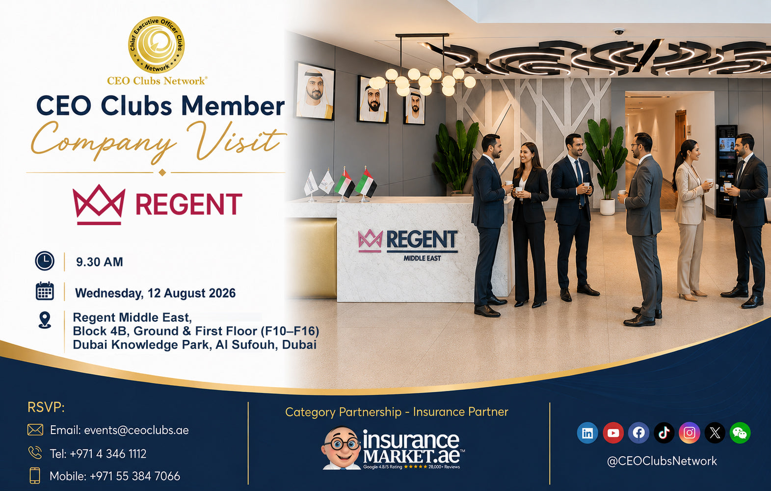CEO Clubs Member Company Visit to Regent Global